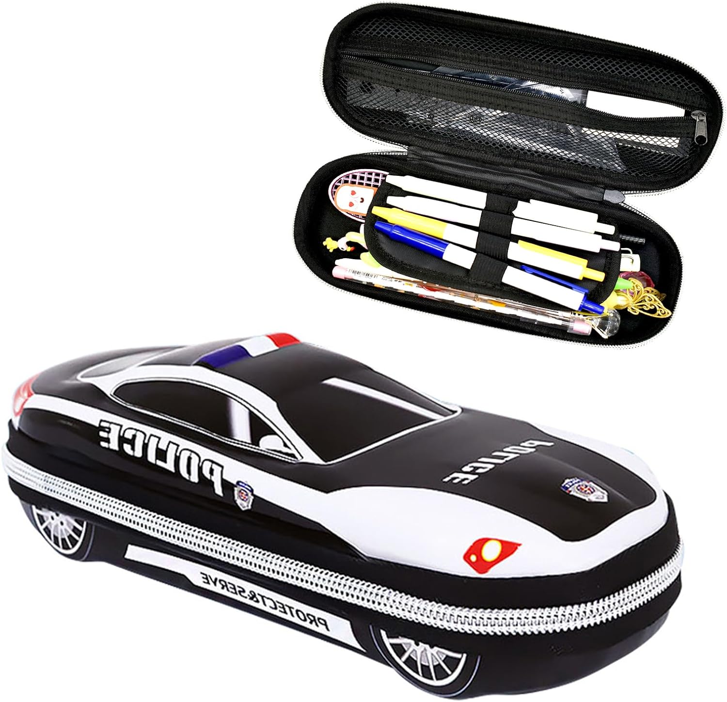 Large Capacity Police Car EVA Pencil Case