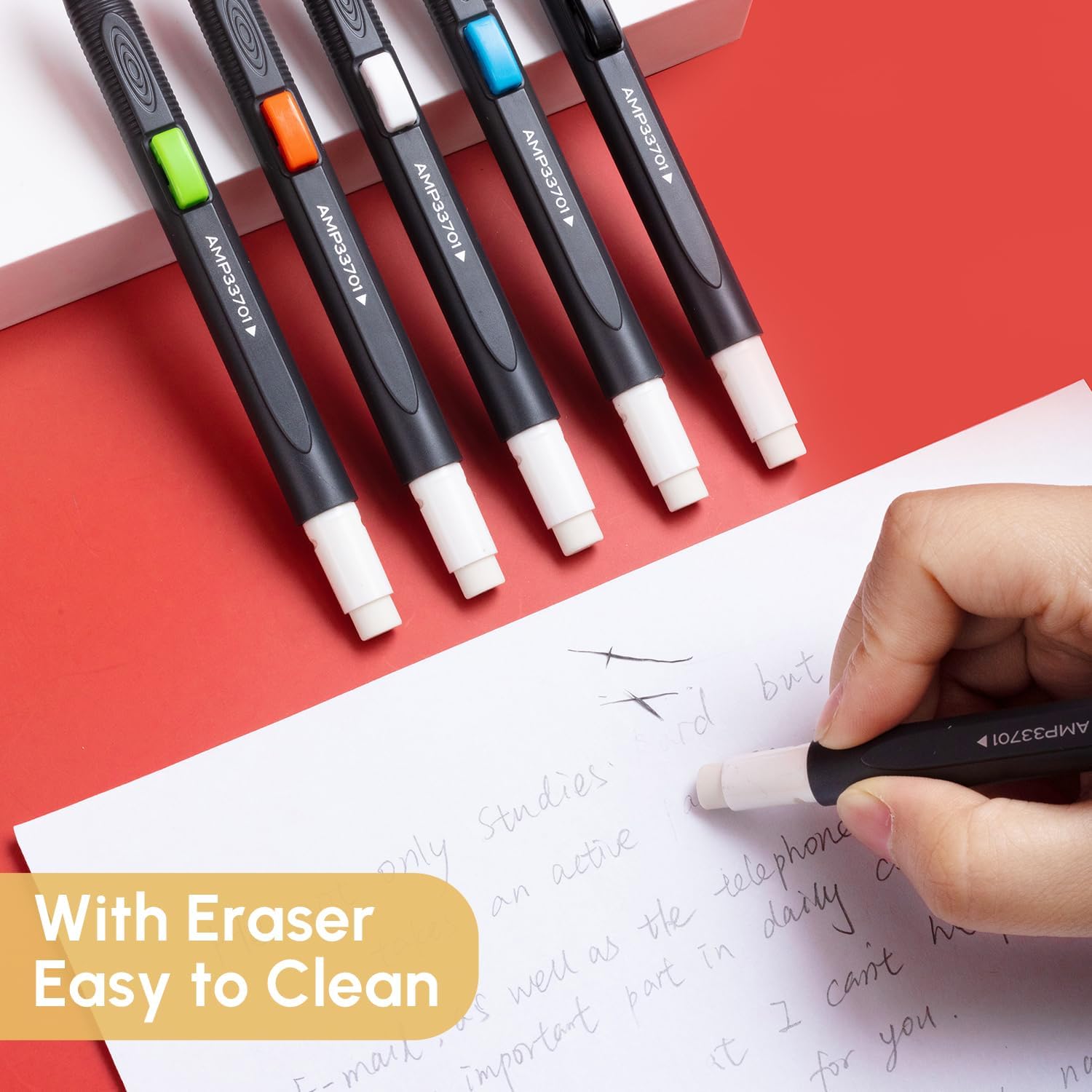 M&G 9Pcs Mechanical Pencils and 2B Black Lead Refills Set