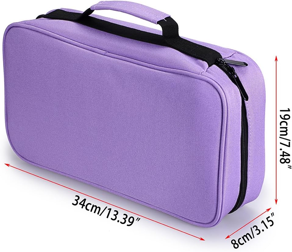 60 Slots Art Marker Pen Carrying Case Lipstick Organizer