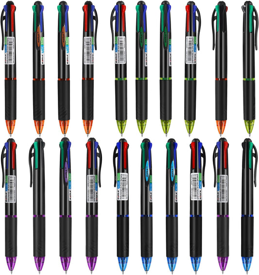 Baile 4 Colors Multifunctional Ballpoint Pen,Pack of 20