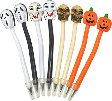 18 PCS Halloween Spooky Skull Pumpkin Grimace Vampire Ballpoint Pens
