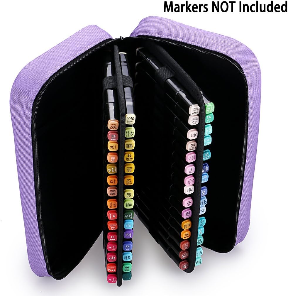 60 Slots Art Marker Pen Carrying Case Lipstick Organizer