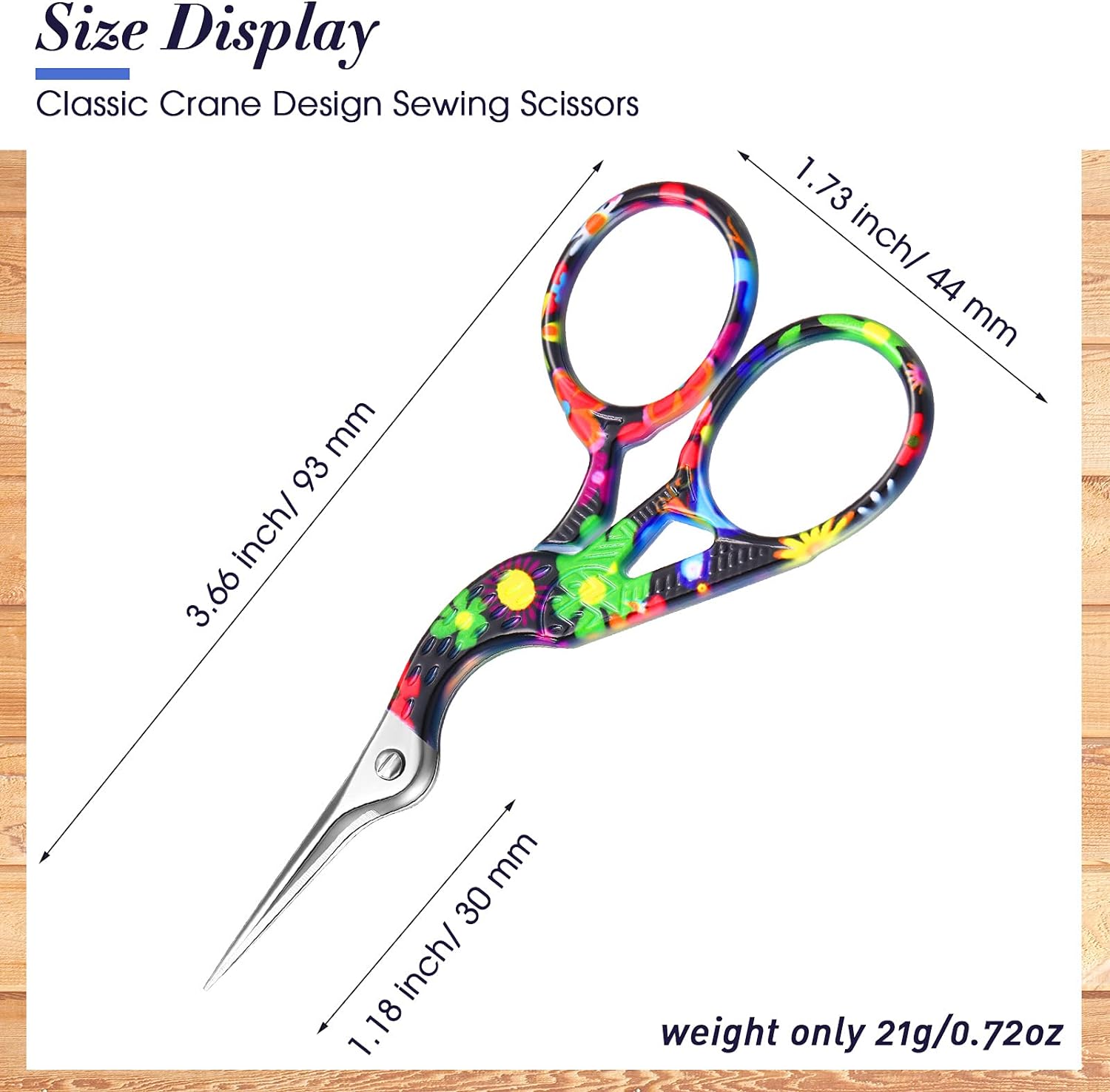 10 Colors Small Craft Embroidery Scissors Stork Stainless Steel