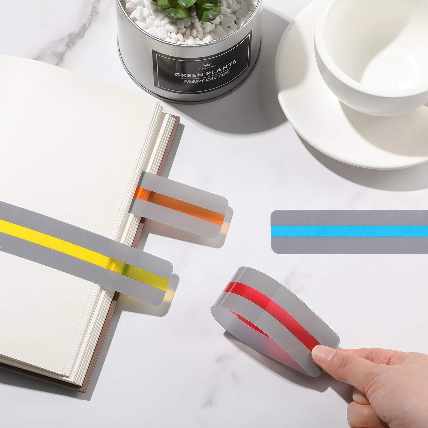 48 Pieces Guided Reading Strips Highlight Bookmarks Help with Dyslexia