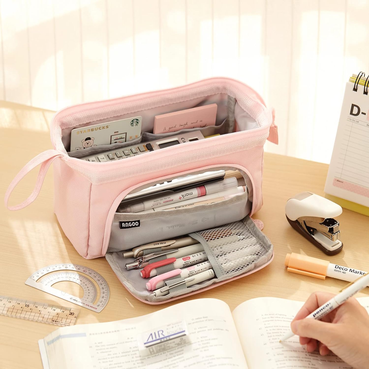 Pencil Case Large Capacity Pencil Pouch Handheld Pen Bag