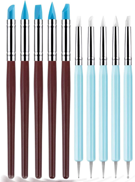 10PCS Silicone Clay Sculpting Tool for Pottery Craft