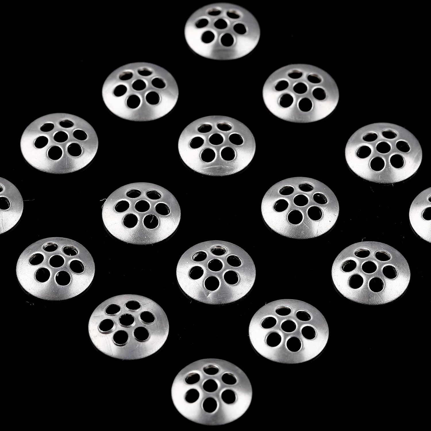 30 Pieces Screens Glass Stainless Steel 0.31 Inch/8mm Curved Filter