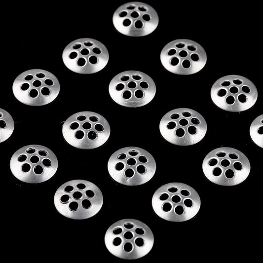 30 Pieces Screens Glass Stainless Steel 0.31 Inch/8mm Curved Filter