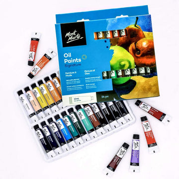 MONT MARTE Oil Paint Set Signature 24 Colors 12ml Tube