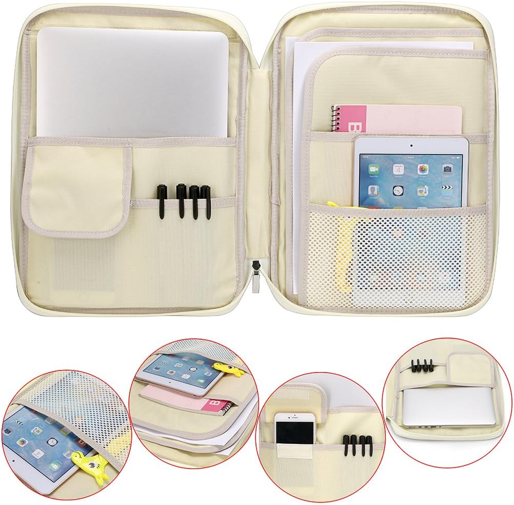 A4 Document Bags Portfolio Organizer-Zippered Case
