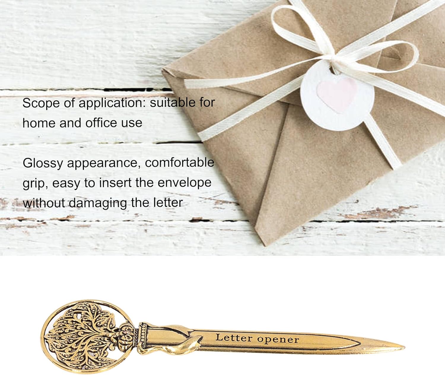 3pcs Retro Letter Opener Knife Compact Portable Envelope Slitter