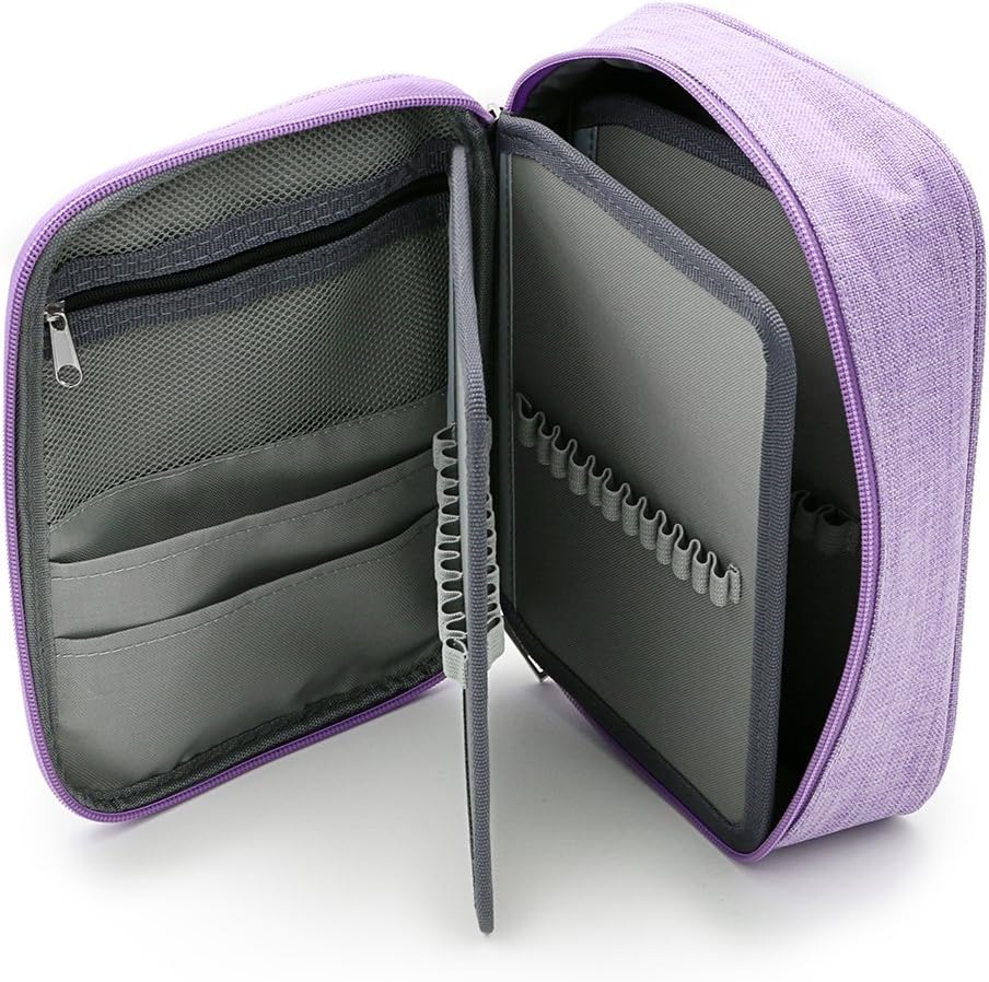 72 Slots High Capacity Zipper Pens Pencil Case