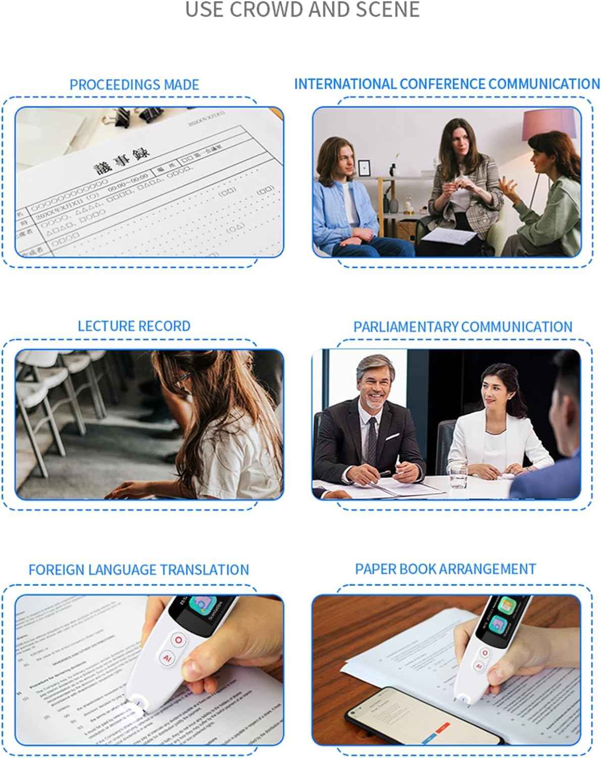 125 Language Digital Translation Scanning Pen Smart Scanner Translator