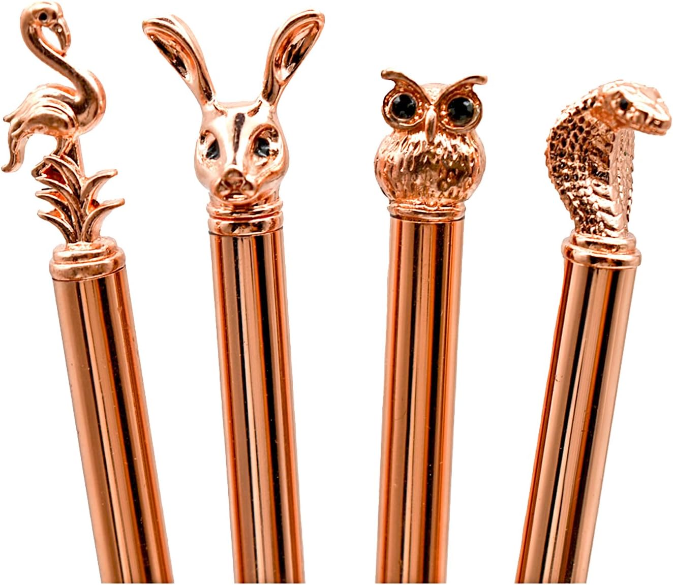 8PCS Owl Flamingo Easter Rabbit Bunny Snake Animal Ballpoint Pens