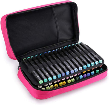 60 Slots Art Marker Pen Carrying Case Lipstick Organizer