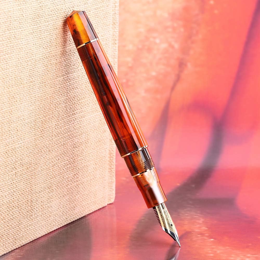 Majohn M800 Acrylic Fountain Pen,Germany Bock Fine Nib