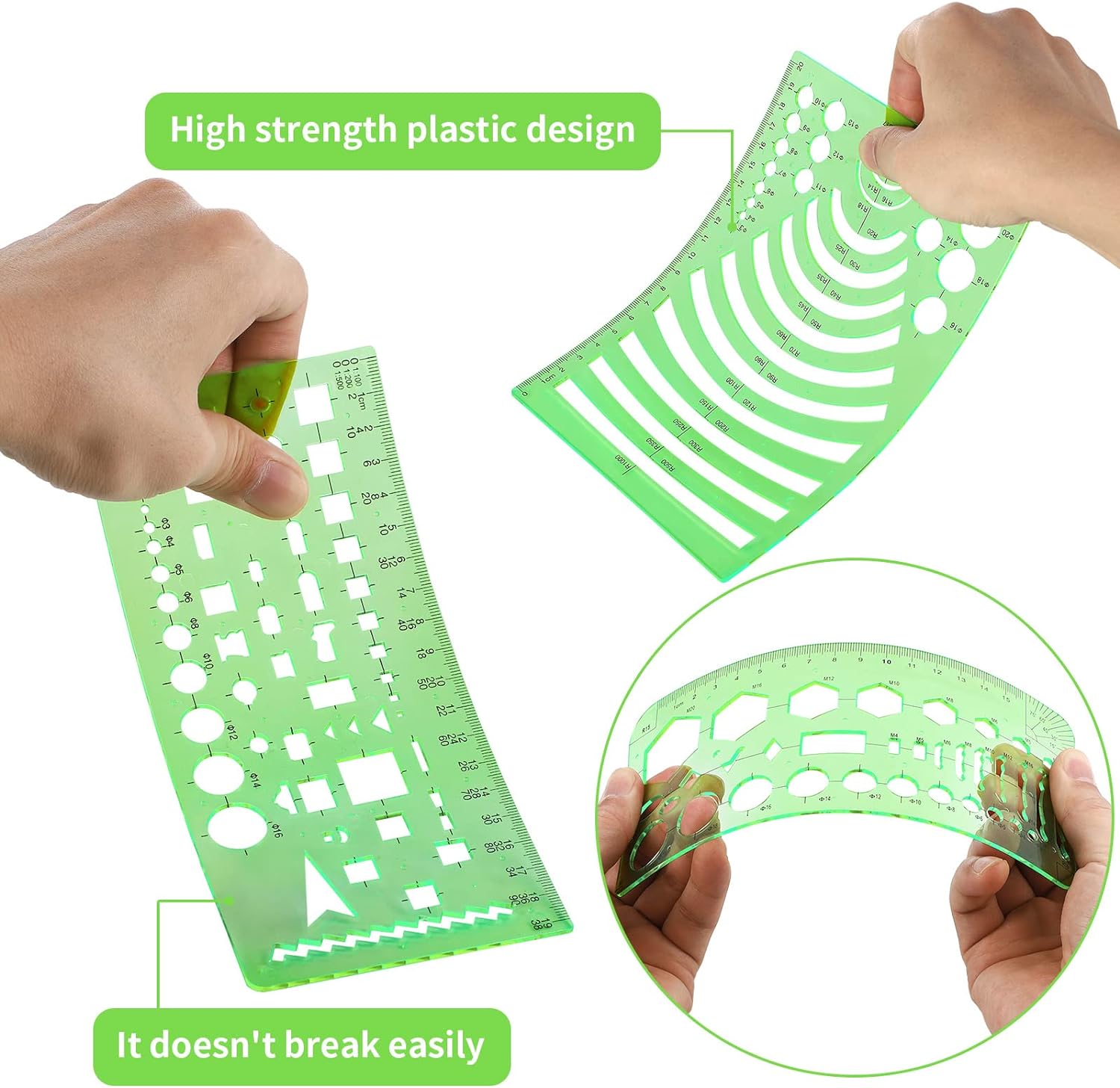 20Pcs Oval Paint Tray Palettes Plastic with Thumb Hole