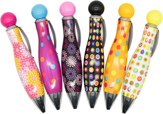 12PCS Short Mini Bowling Shape Big Fat Parkinson Ballpoint Pens