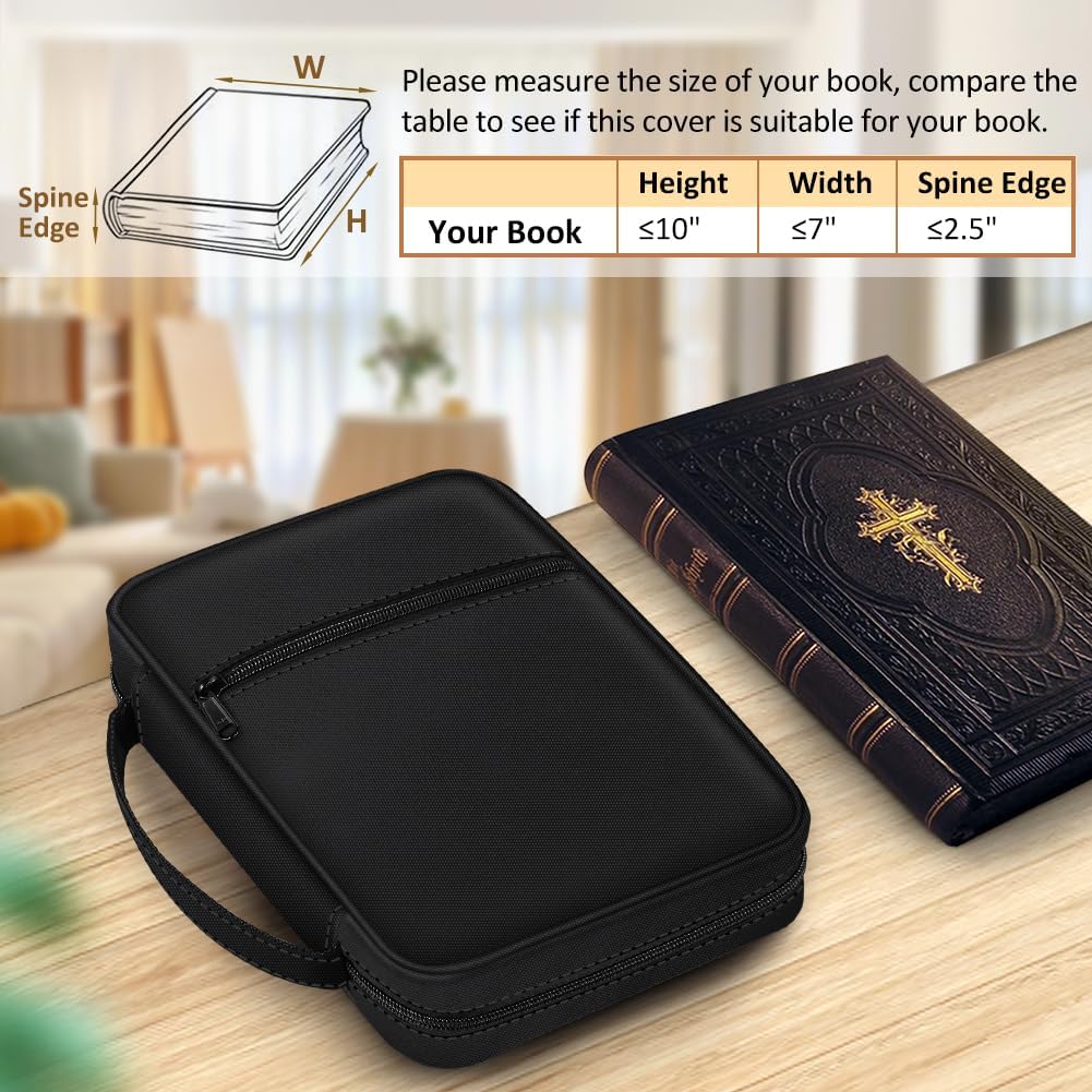 Bible Cover Case,Small Size Church Study Book Carrying Bag