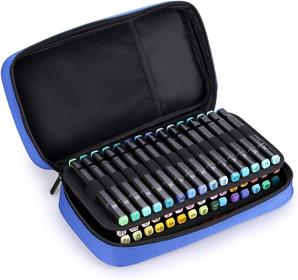 60 Slots Art Marker Pen Carrying Case Lipstick Organizer