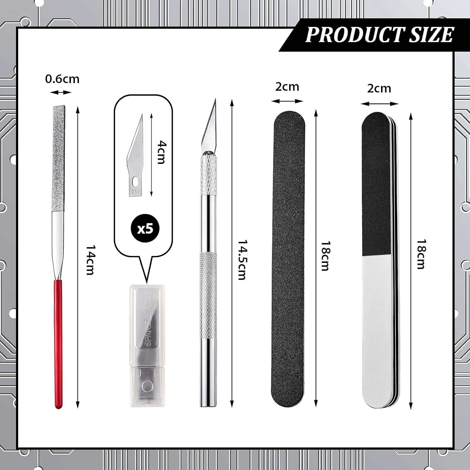 17Pcs Metal Puzzle DIY Tool Set Tab Edge Cylinder Cone Shape Bending