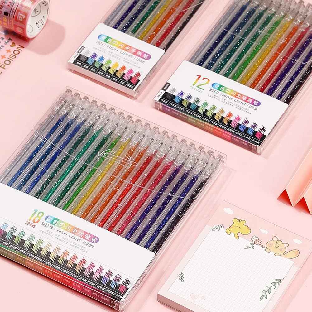 ECtury Penne Glitterate - 12 Colori Metallici, Per Disegno E Art Craft, Regalo Bambini - Foto 4