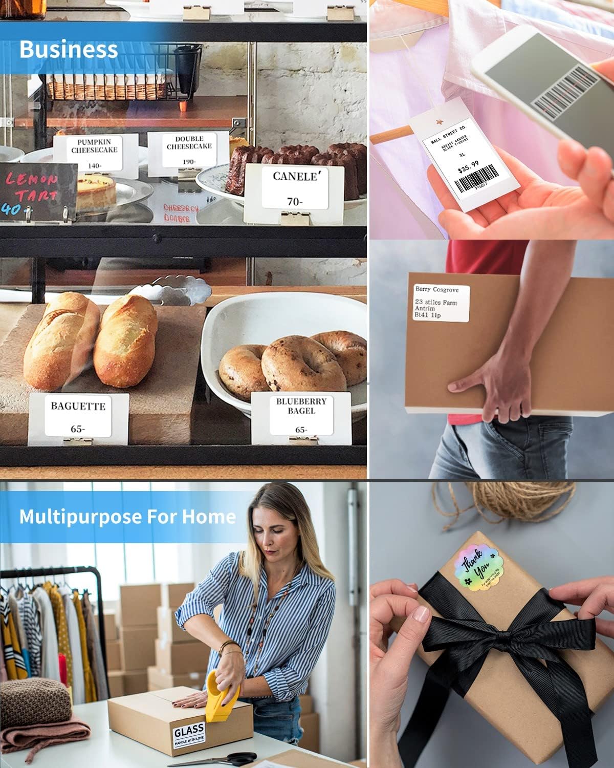 Phomemo M200 Label Maker,Bluetooth Thermal Label Printer (Type-C Charger)