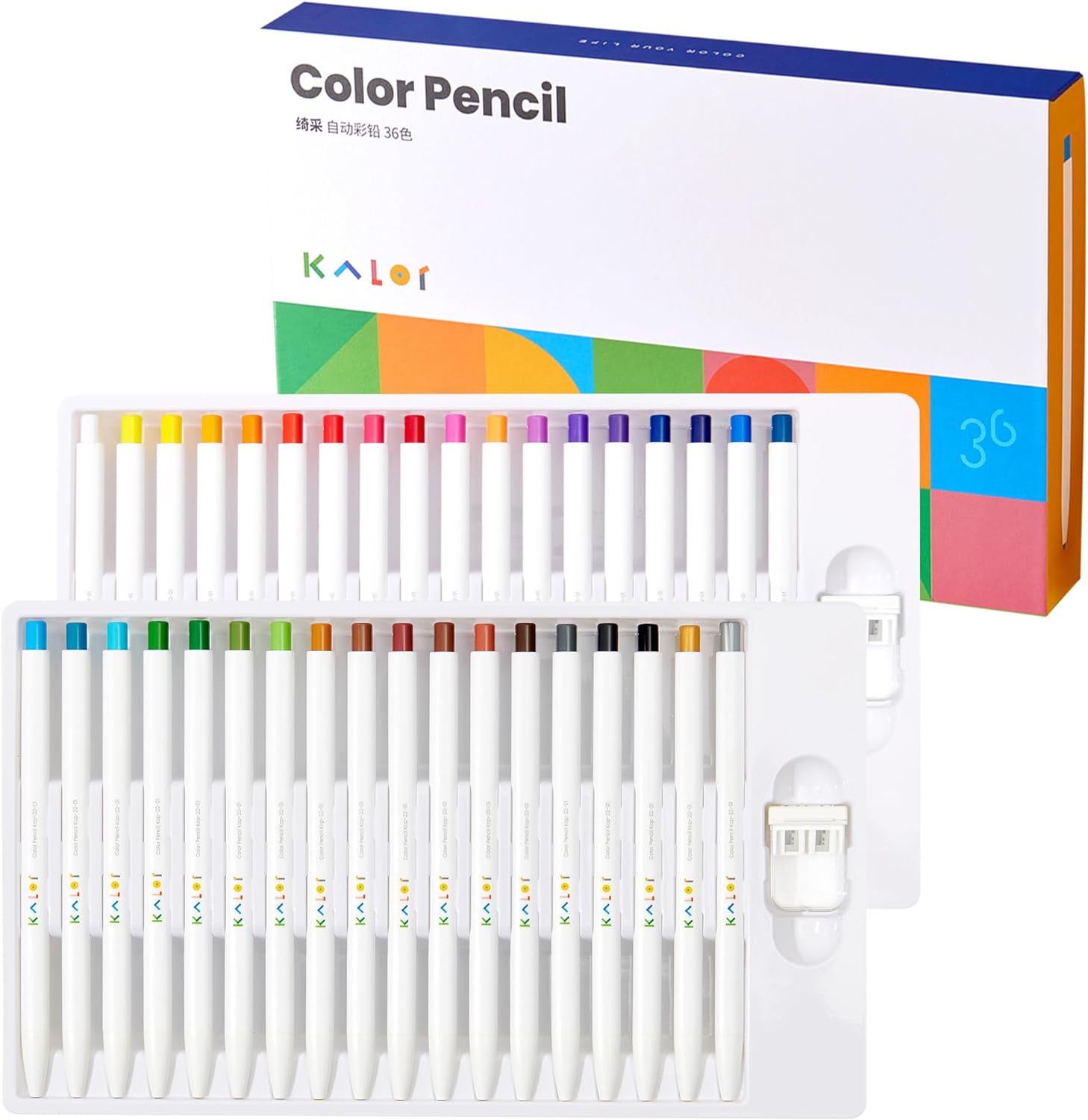 KALOR 36 Premium Color Mechanical Pencil Set