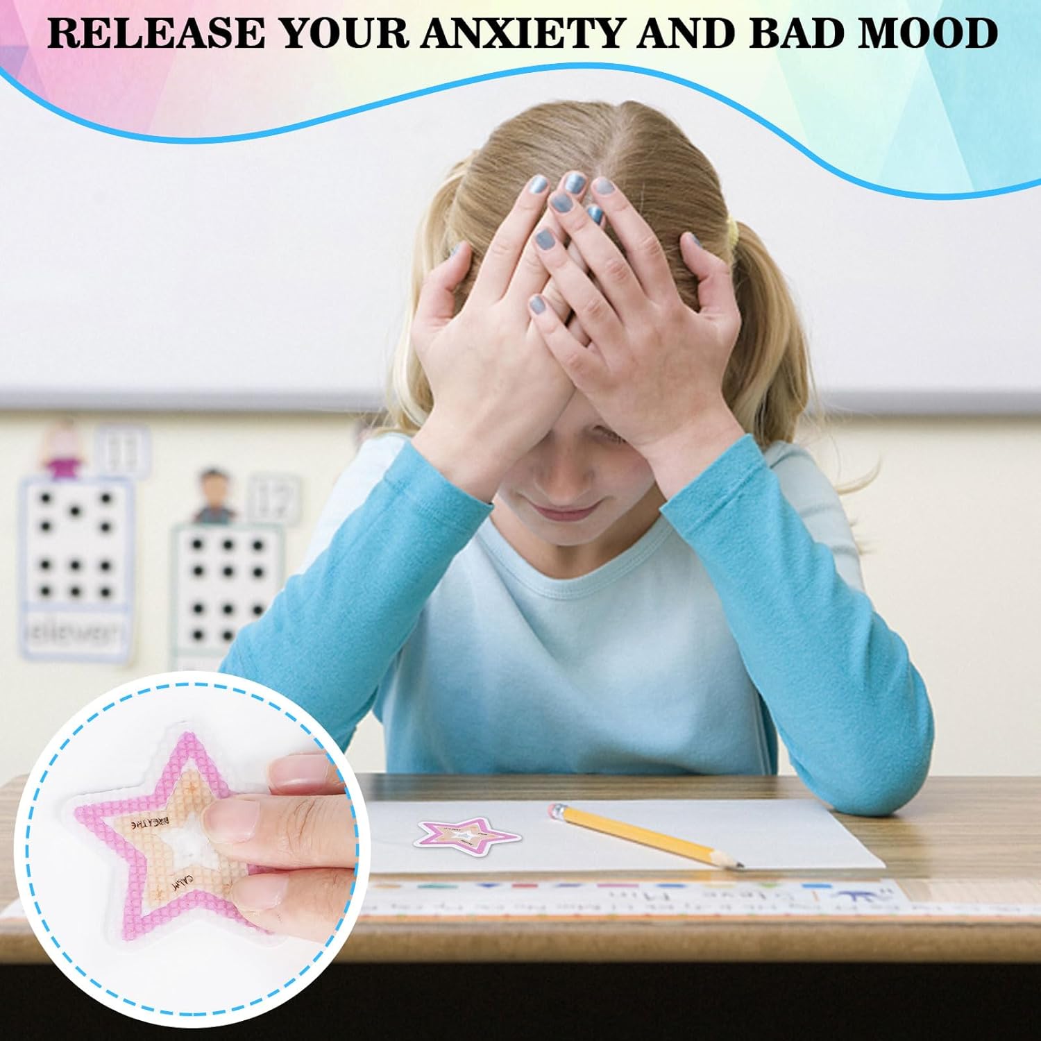 48 Pieces Calm Stickers for Anxiety Sensory Stickers