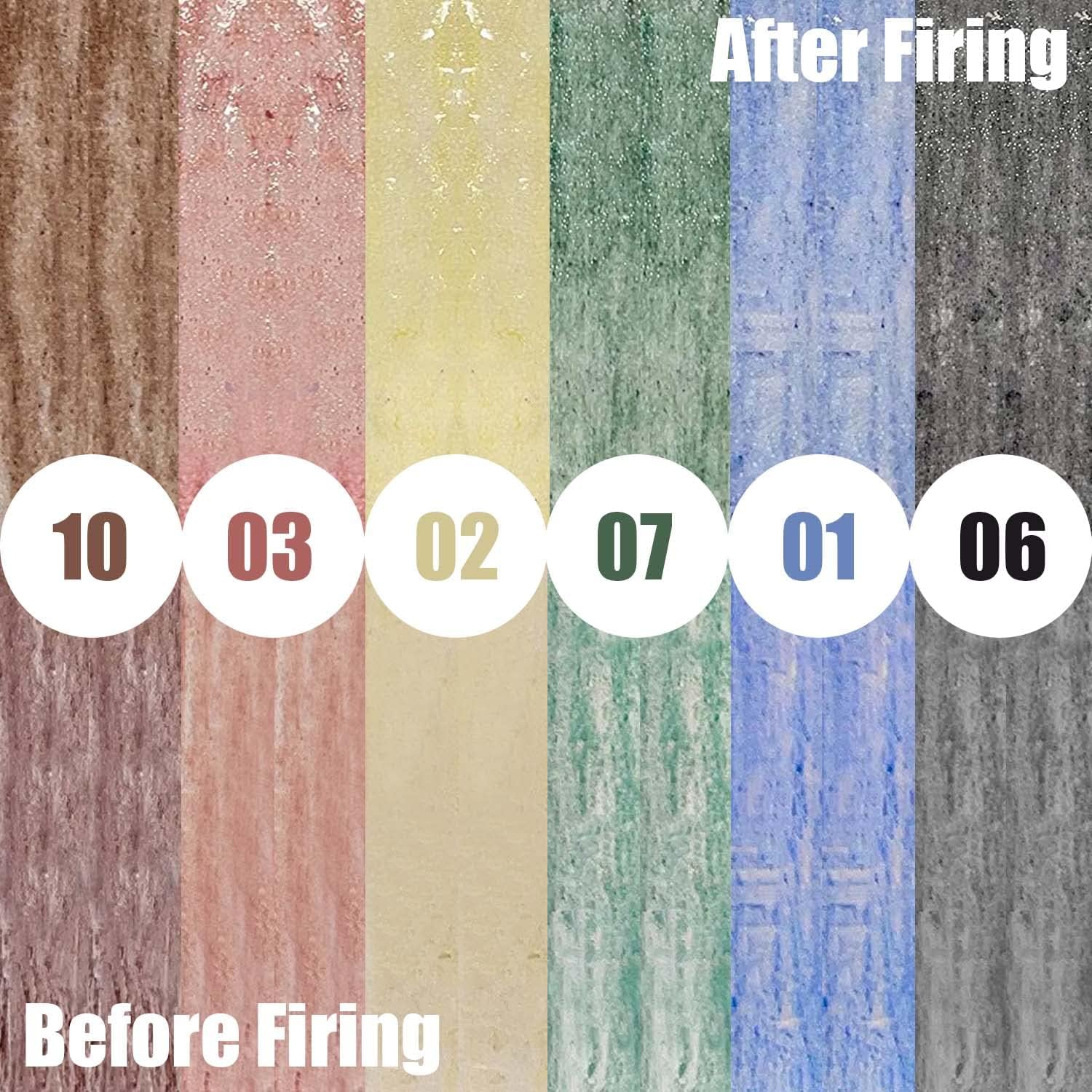 6 Colors Underglaze Pencils for Pottery