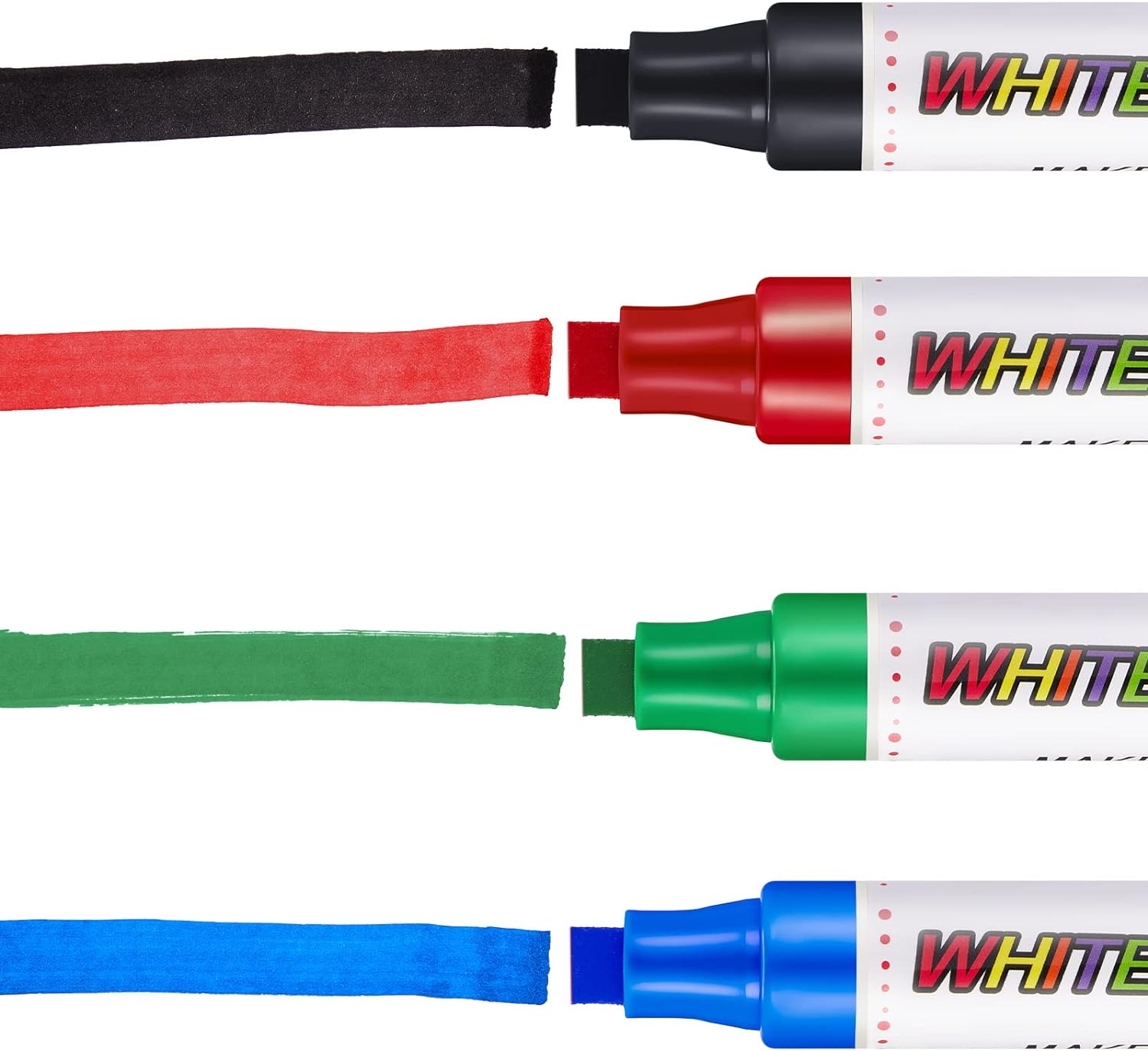 4 Pack Extra Thick Dry Erase Markers WhiteBoard Markers 12mm Big Nib