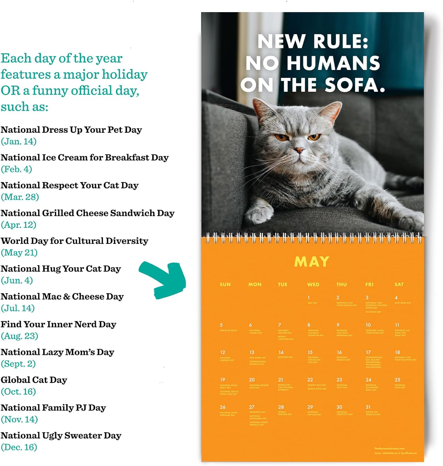 2024 Pissed-Off Cats Wall Calendar