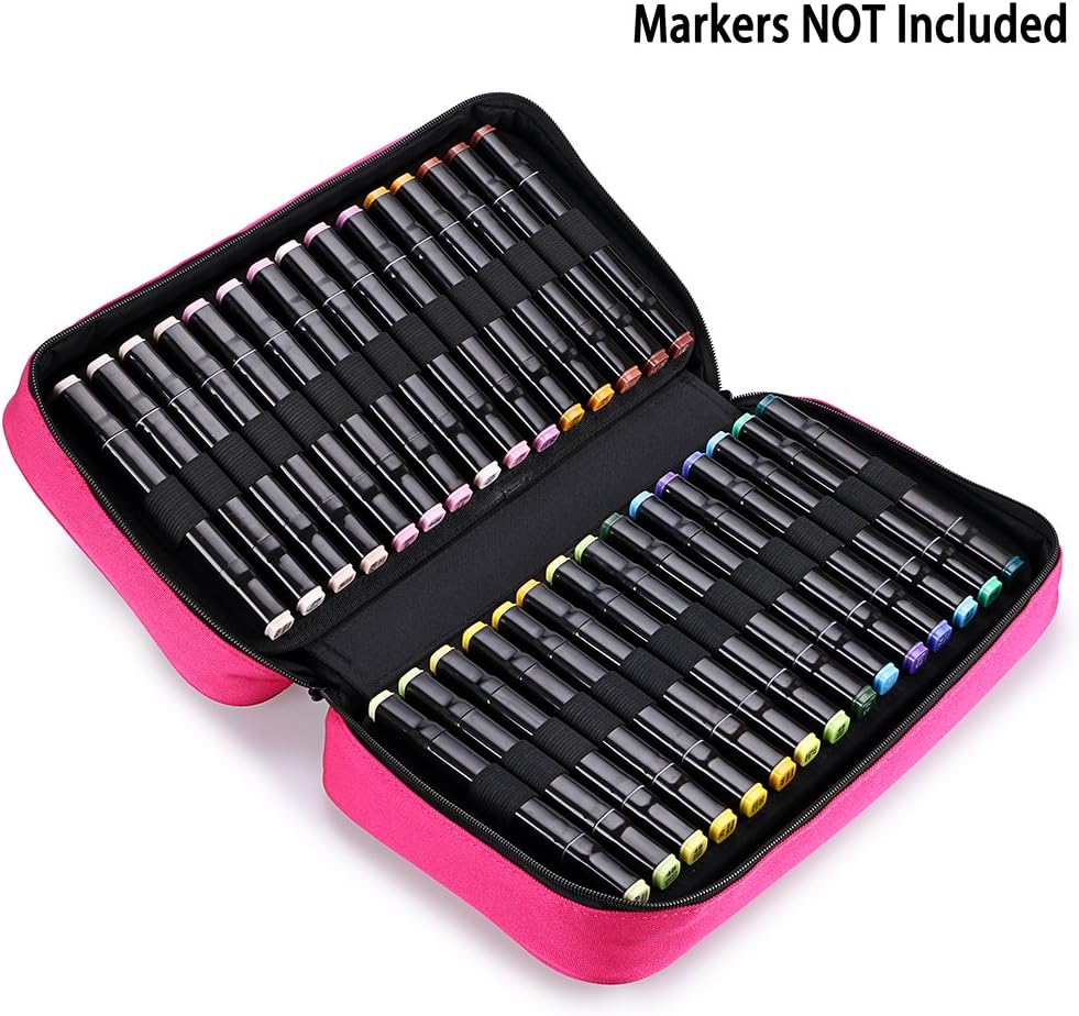 60 Slots Art Marker Pen Carrying Case Lipstick Organizer