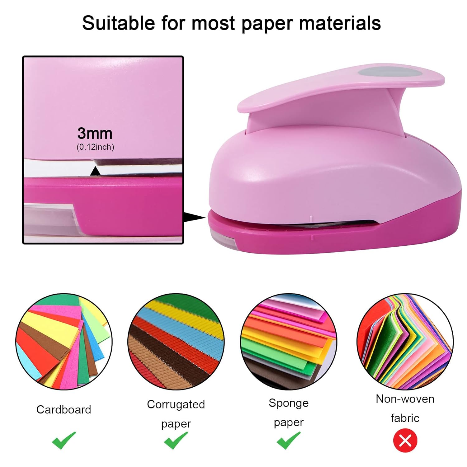 2 Inch Craft Hole Paper Punch Shape Circle for Cardstock,Scrapbooks