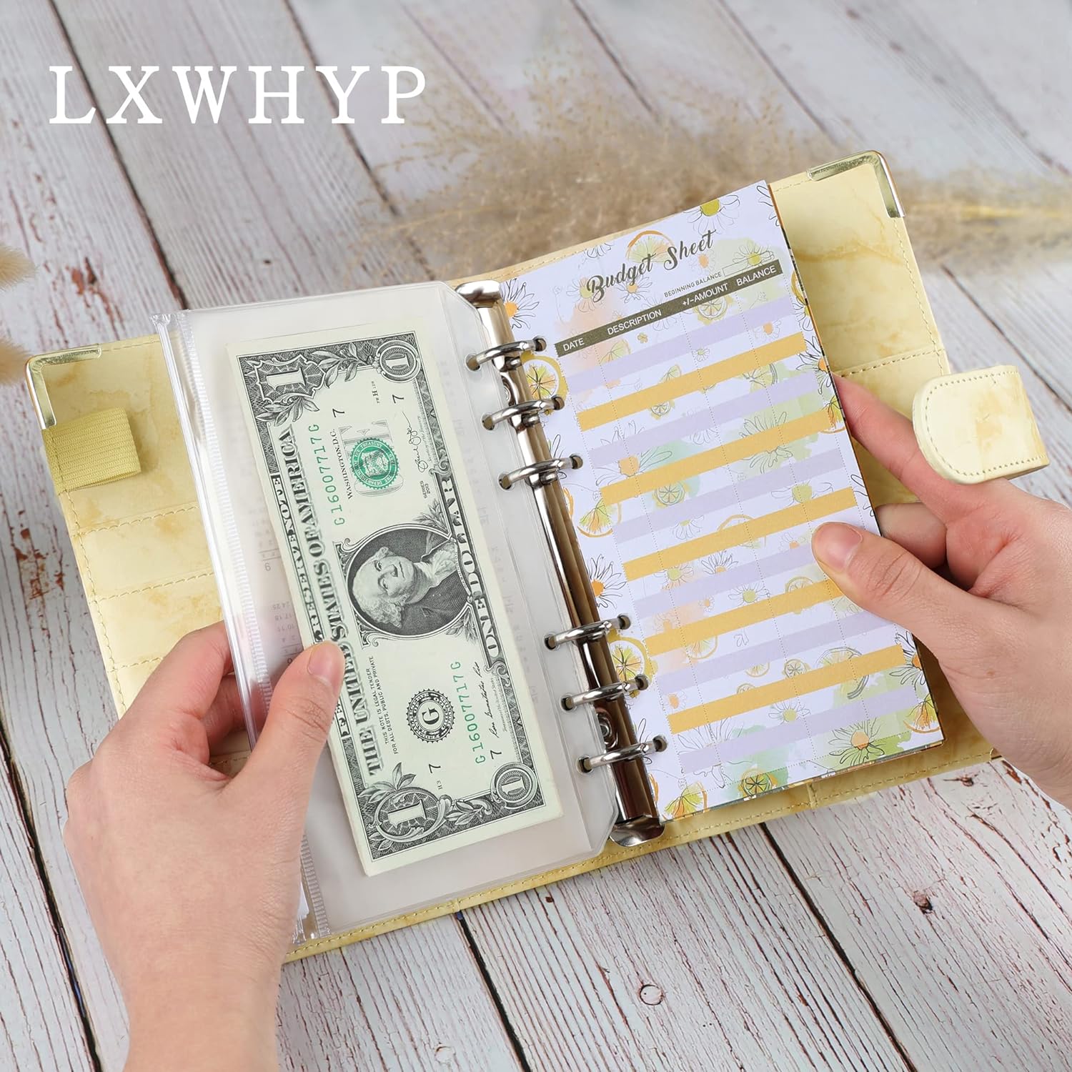 A6 Budget Binder with 12pcs Zipper Cash Envelopes Money Organizer