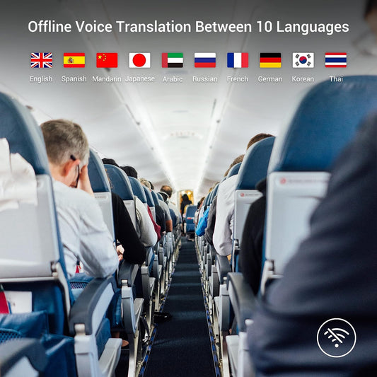 W12 AI Offline Voice Translator 144 Language Translator Device