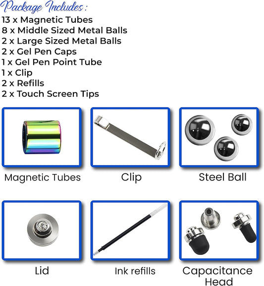 Magnetic Metal Fidget Pen-Deformable(Multicolor)