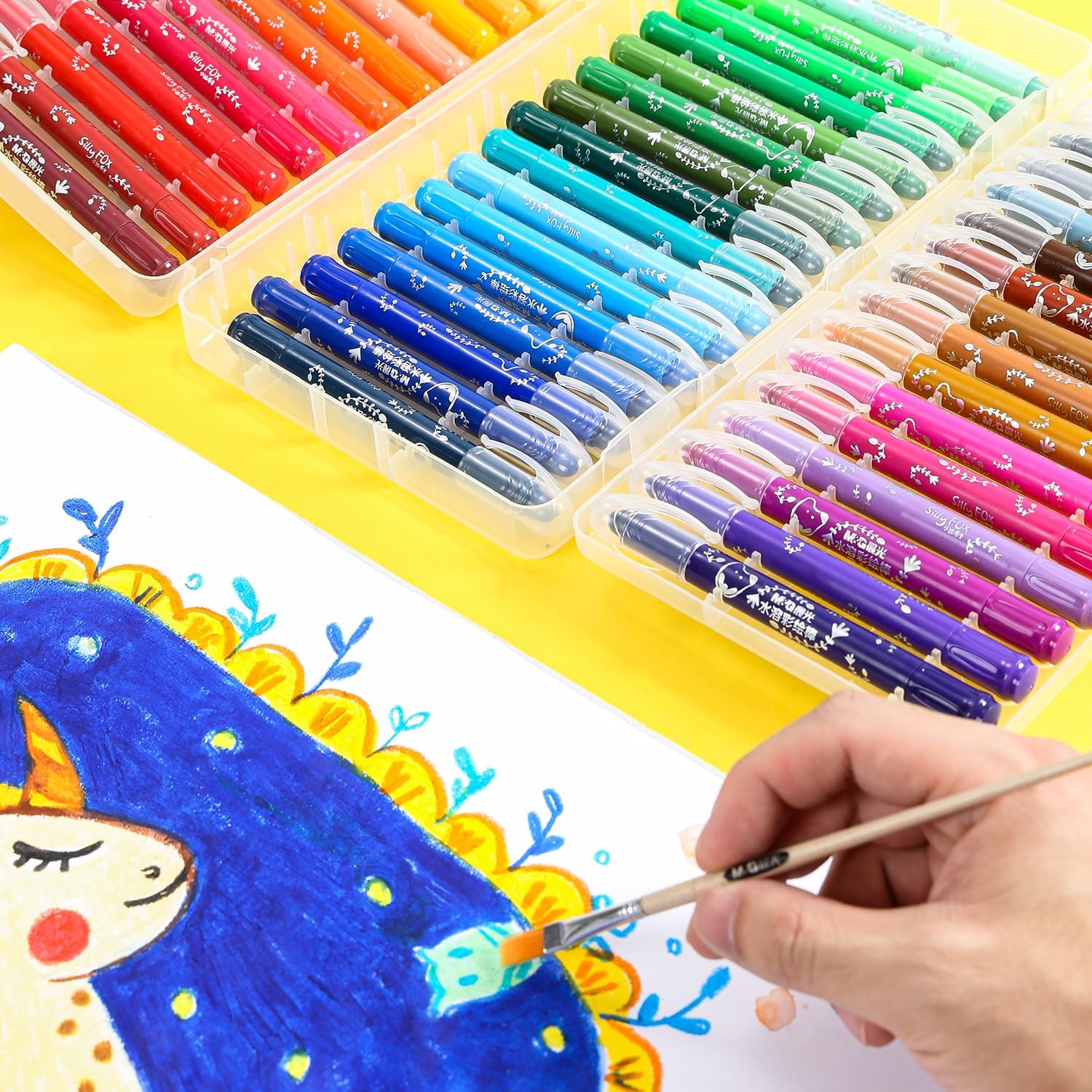 24/36/48 Pcs Paint Sticks Set for Kids Washable