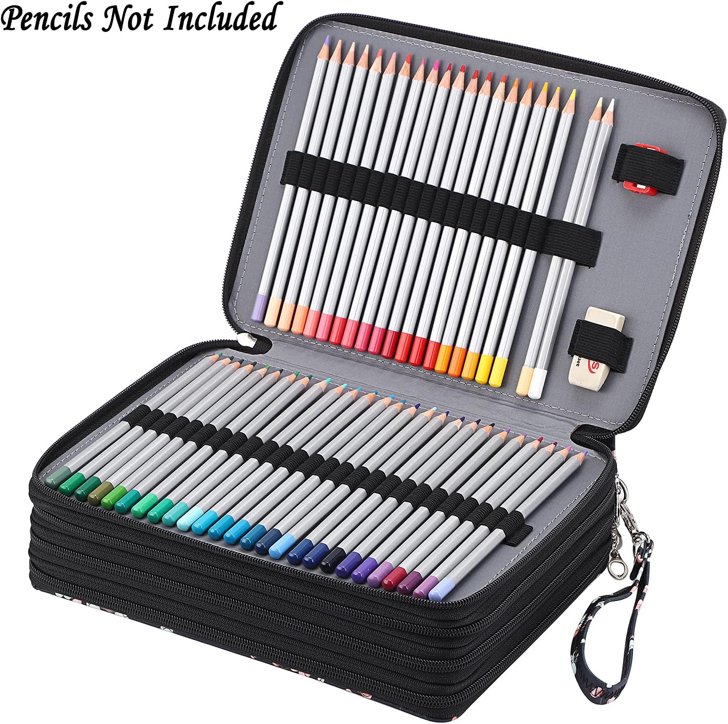 200 Slots Colored Pencil Case Large Capacity Pencil Organizer