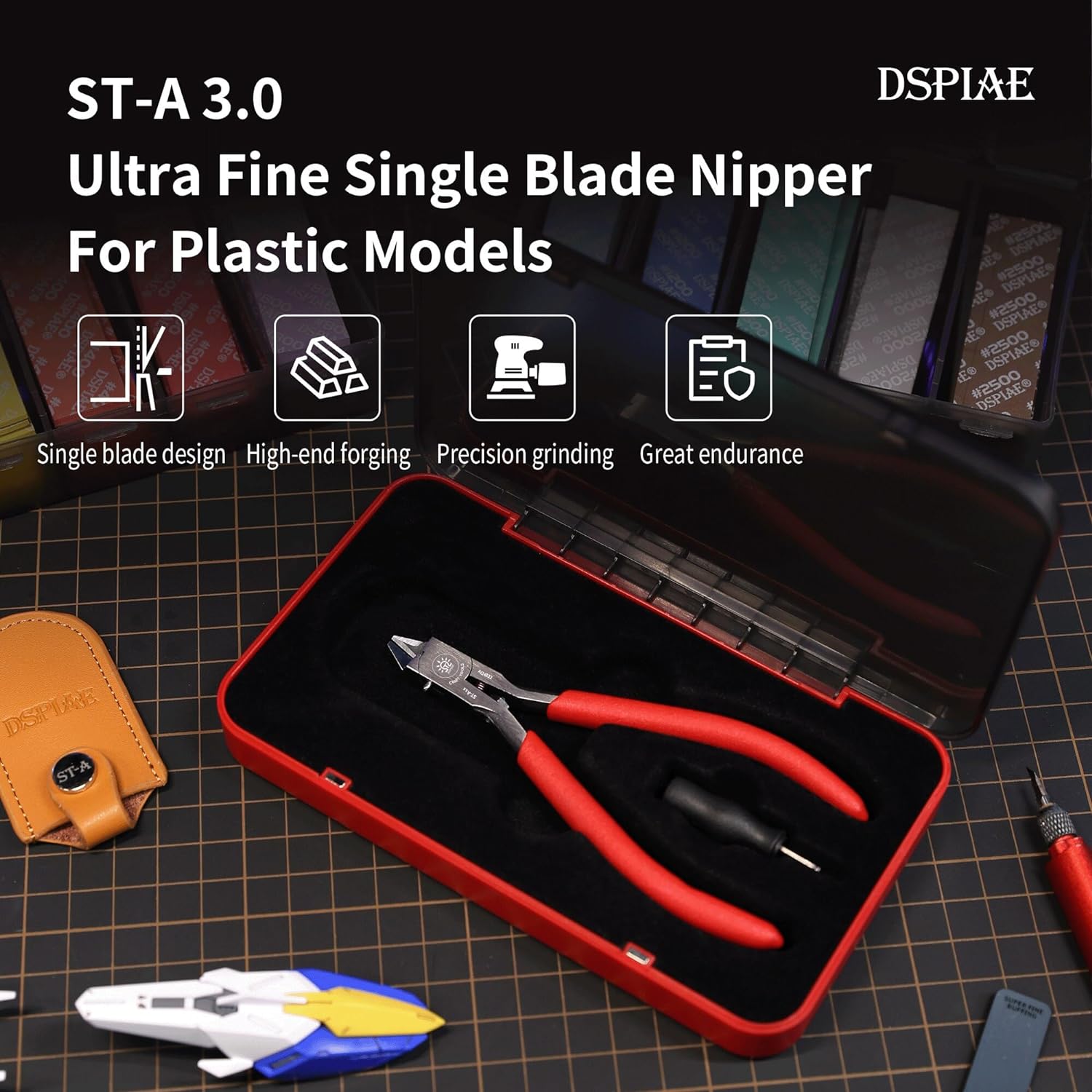 DSPIAE 4.72 Inch Ultra Fine Single-Edged Blade Nipper For Plastic Models