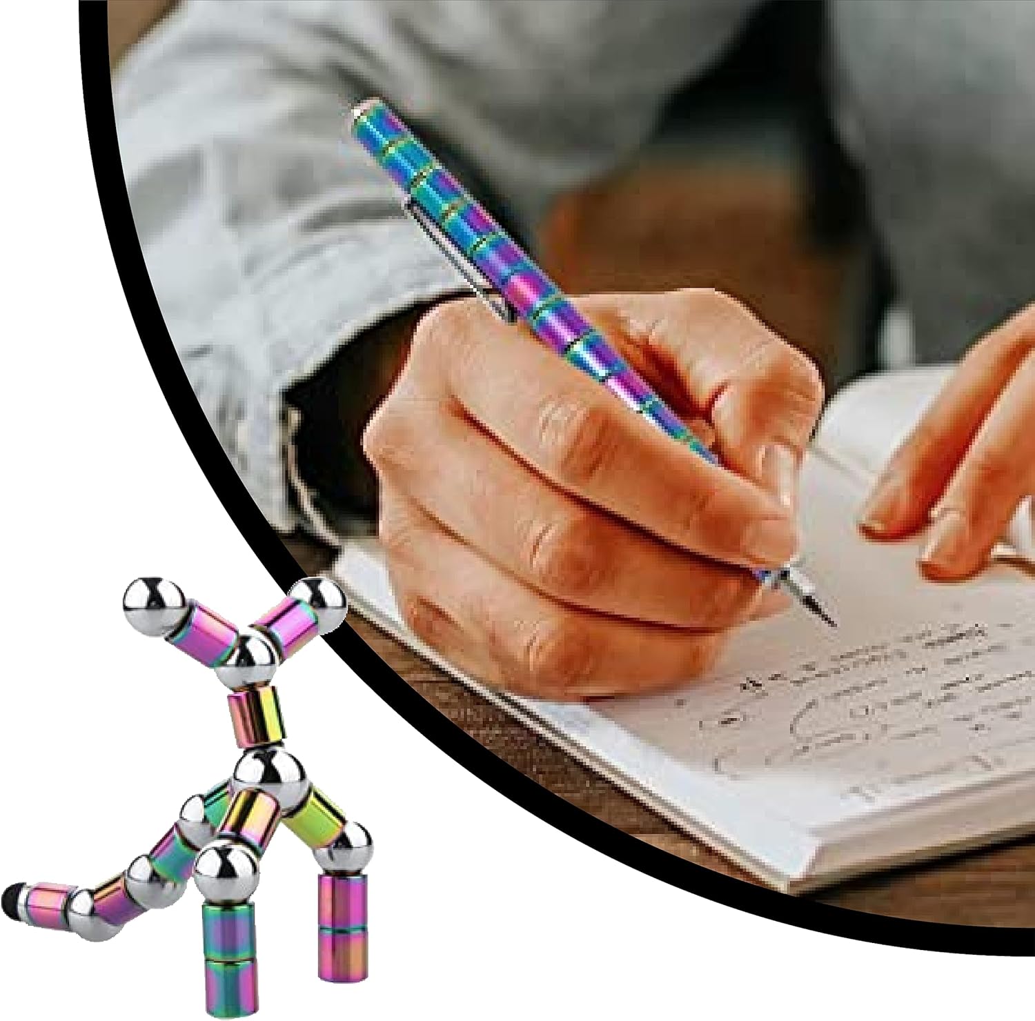 Magnetic Metal Fidget Pen-Deformable(Multicolor)