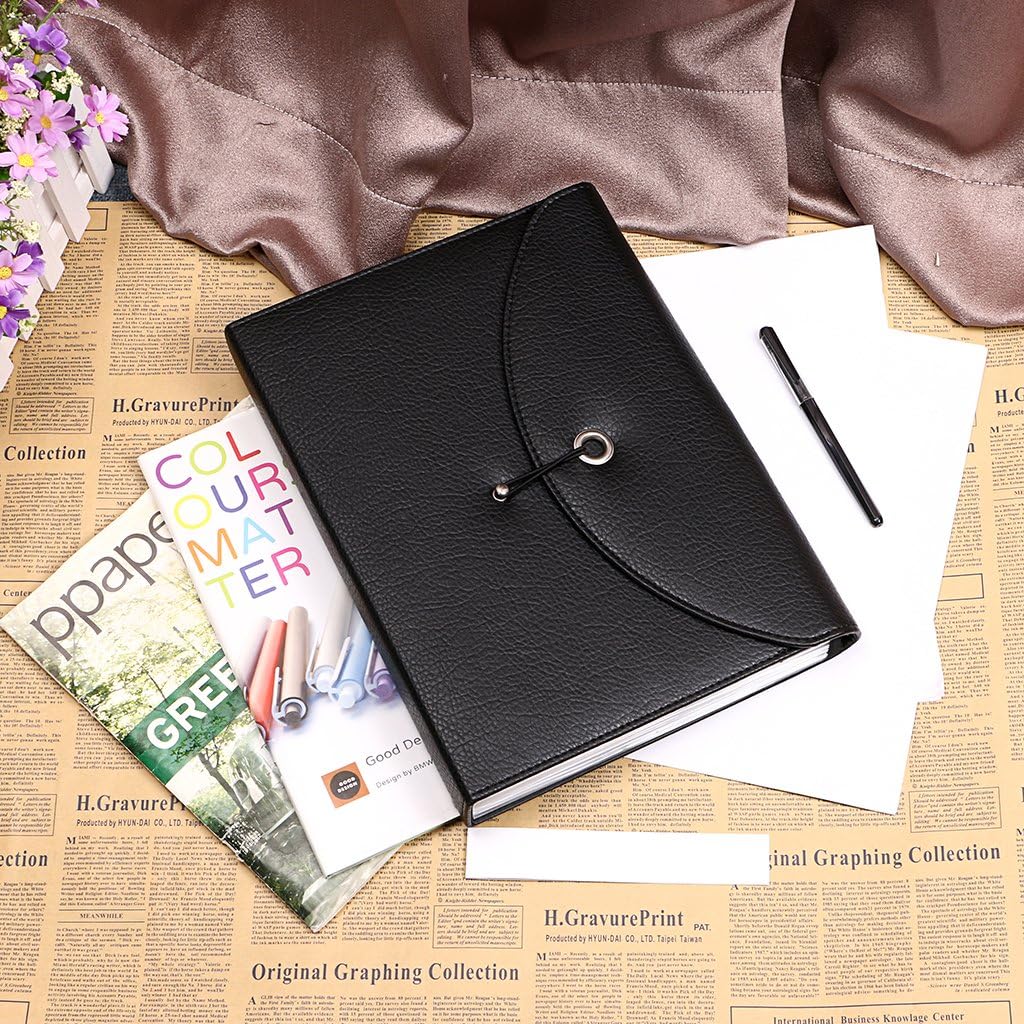 PU Leather 13 Pockets A4 Paper Expanding File Folder Document Organizer