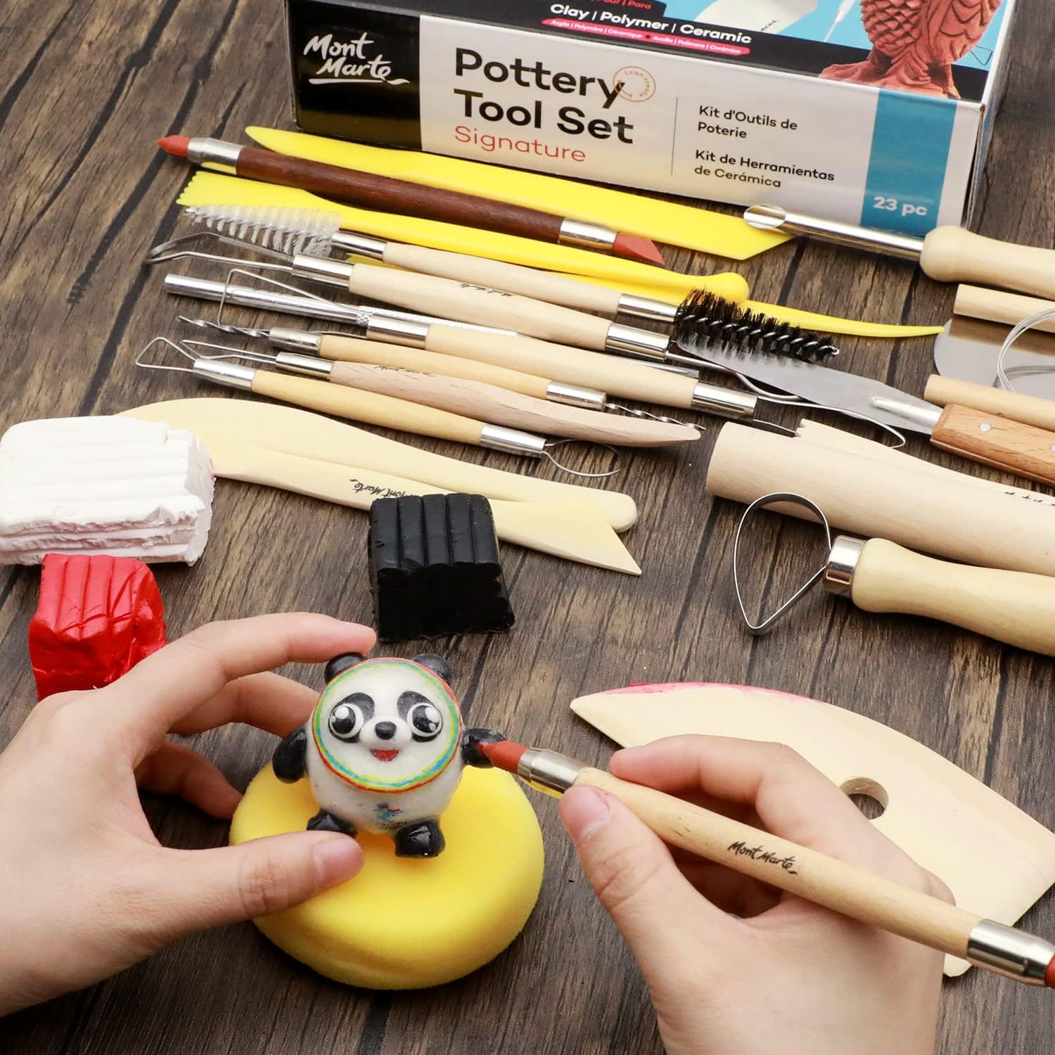 Mont Marte Pottery Tool Set Signature 23pc