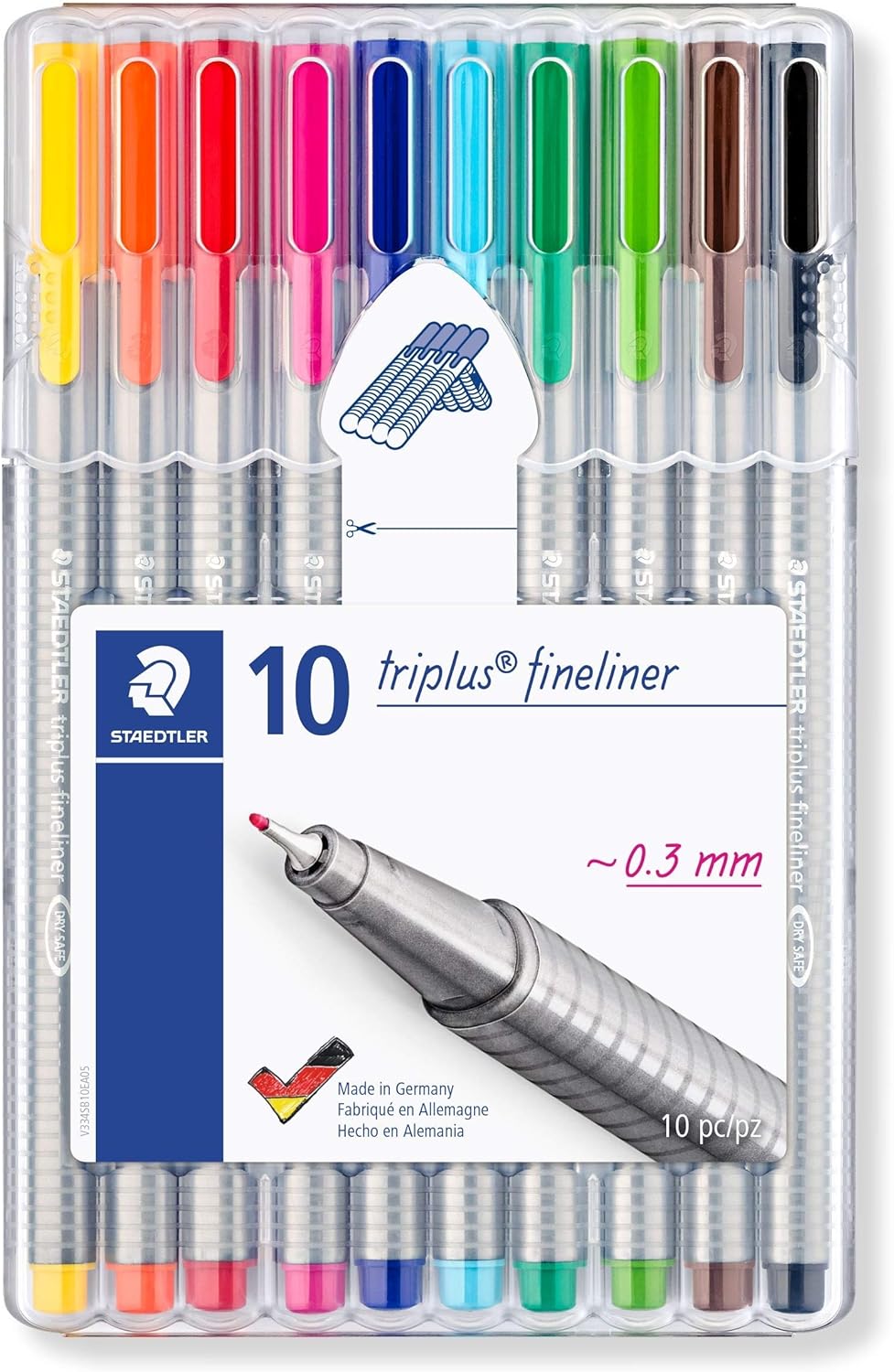 Staedtler Triplus® 334 tűfilc készlet, 0.3 mm, 12 szín