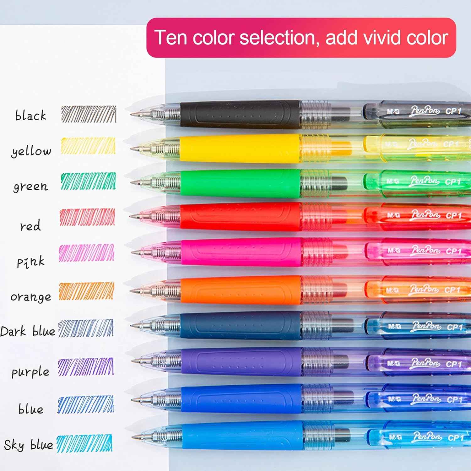 Grabie Stylos à encre gel effaçables, 9 couleurs de stylos effaçables, pour faire disparaître les erreurs, encres de couleurs assorties pour dessin, écriture, planificateur, stylos gel pour coloriage Grabie Stylos à encre gel effaçables, 9 couleurs de stylos effaçables, pour faire disparaître les erreurs, encres de couleurs assorties pour dessin, écriture, planificateur, stylos gel pour coloriage