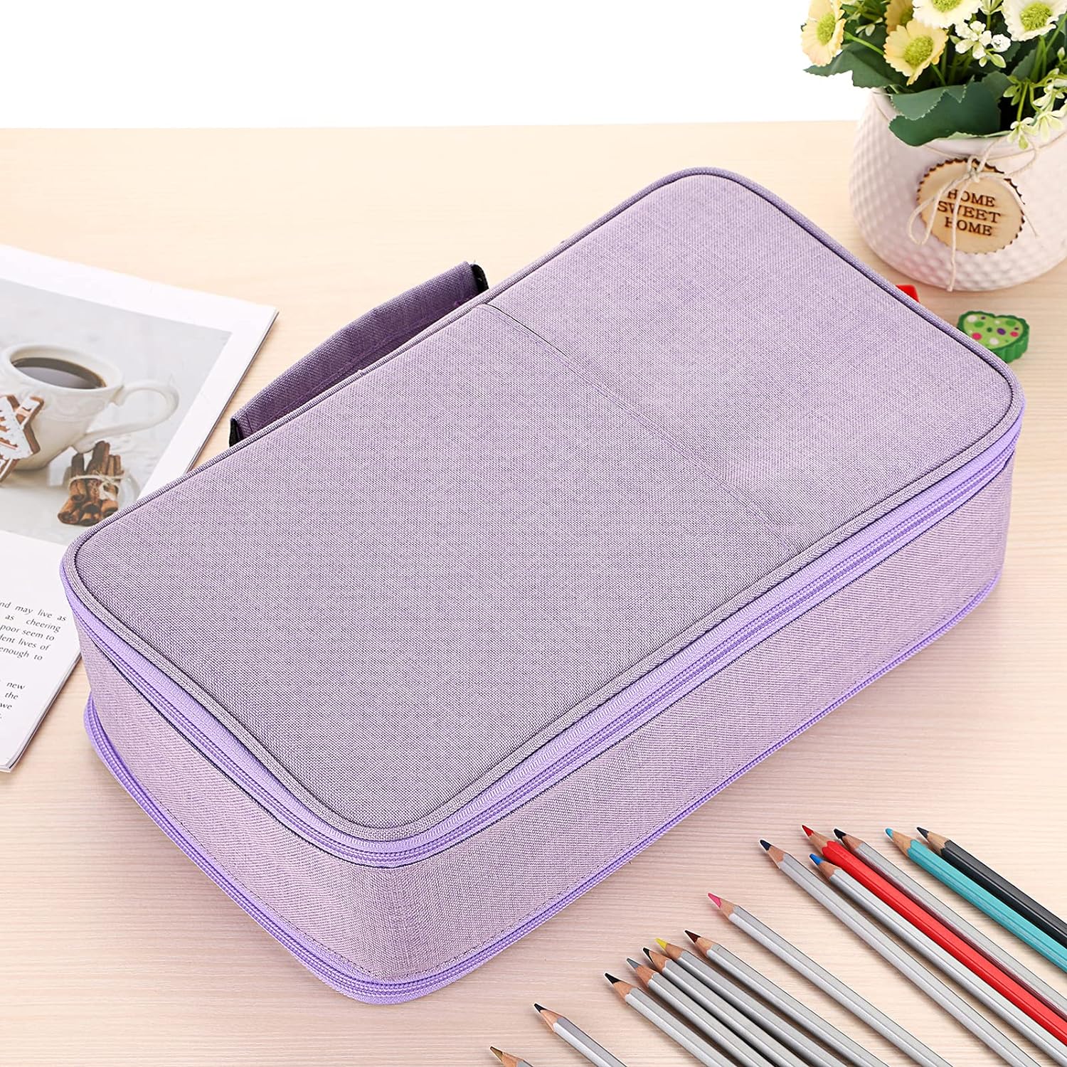 360 Slots Colored Pencil Case Pens Holder