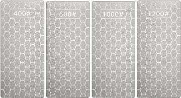 4Pcs Diamond Sharpening Stones (400/600/1000/1200 Grit)