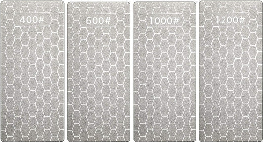 4Pcs Diamond Sharpening Stones (400/600/1000/1200 Grit)