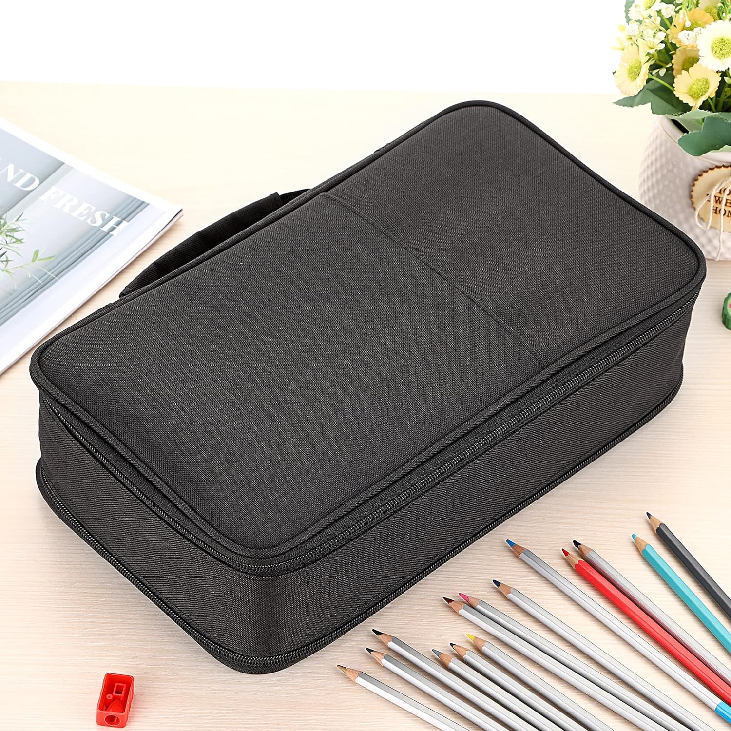 360 Slots Colored Pencil Case Pens Holder